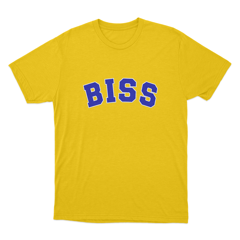 Biss Unisex T Shirt Yellow Biss Unisex T Shirt Yellow