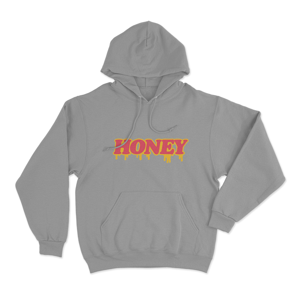 Honey Unisex Hoodie Grey Honey Unisex Hoodie Grey