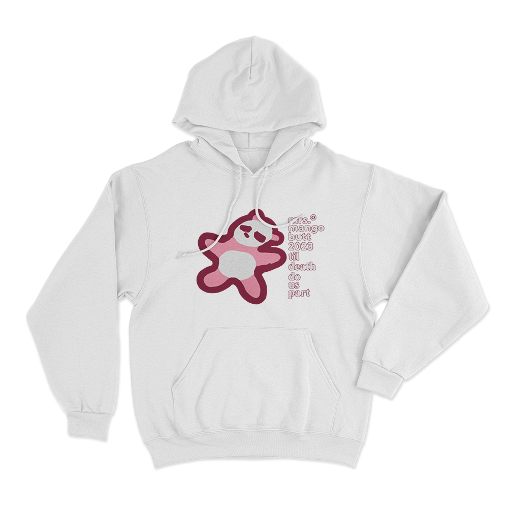 Mrs. Mango Butt 2023 Till Death Do Us Part Unisexx Hoodie White Mrs. Mango Butt 2023 Till Death Do Us Part Unisexx Hoodie White