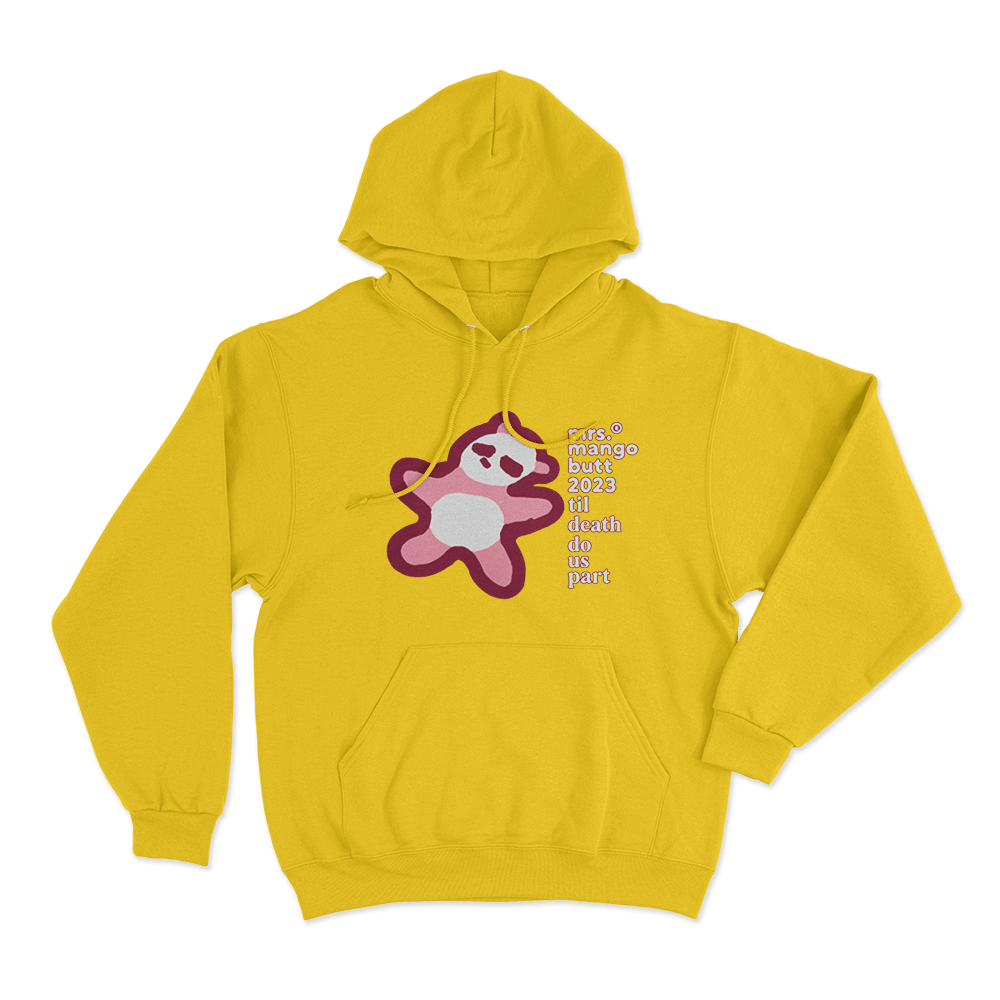 Mrs. Mango Butt 2023 Till Death Do Us Part Unisexx Hoodie Yellow Mrs. Mango Butt 2023 Till Death Do Us Part Unisexx Hoodie Yellow