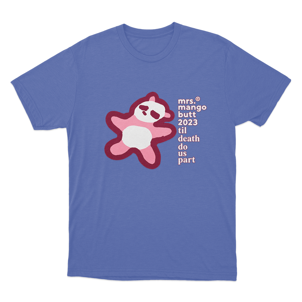 Mrs. Mango Butt 2023 Till Death Do Us Part Unisexx T Shirt Blue Mrs. Mango Butt 2023 Till Death Do Us Part Unisexx T Shirt Blue