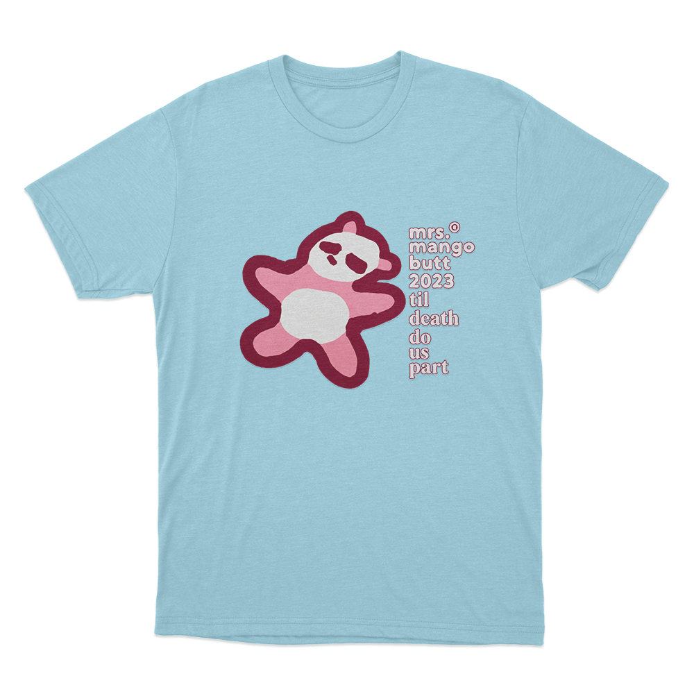 Mrs. Mango Butt 2023 Till Death Do Us Part Unisexx T Shirt Sky Blue Mrs. Mango Butt 2023 Till Death Do Us Part Unisexx T Shirt Sky Blue