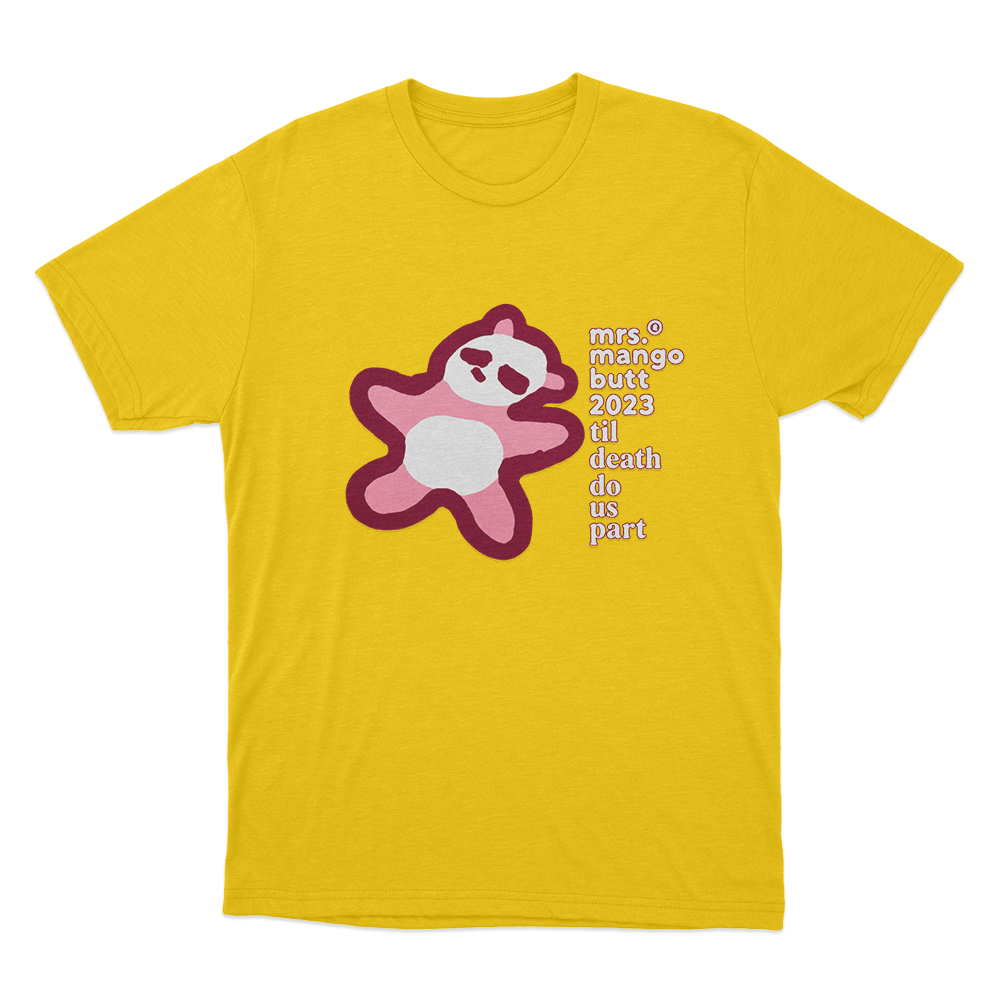 Mrs. Mango Butt 2023 Till Death Do Us Part Unisexx T Shirt Yellow Mrs. Mango Butt 2023 Till Death Do Us Part Unisexx T Shirt Yellow