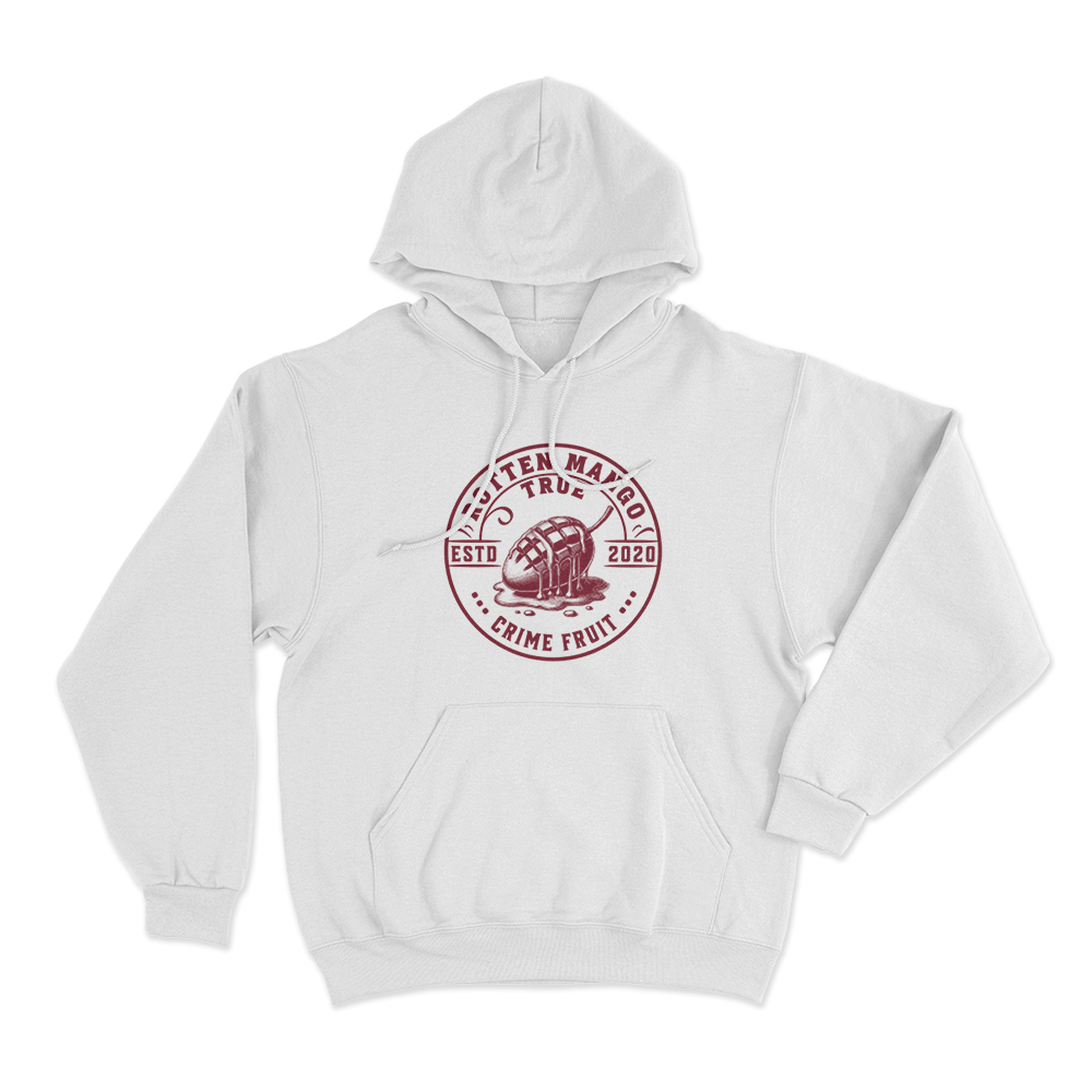 Rotten Mango Estd 2020 Unisex Hoodie White Rotten Mango Estd 2020 Unisex Hoodie White