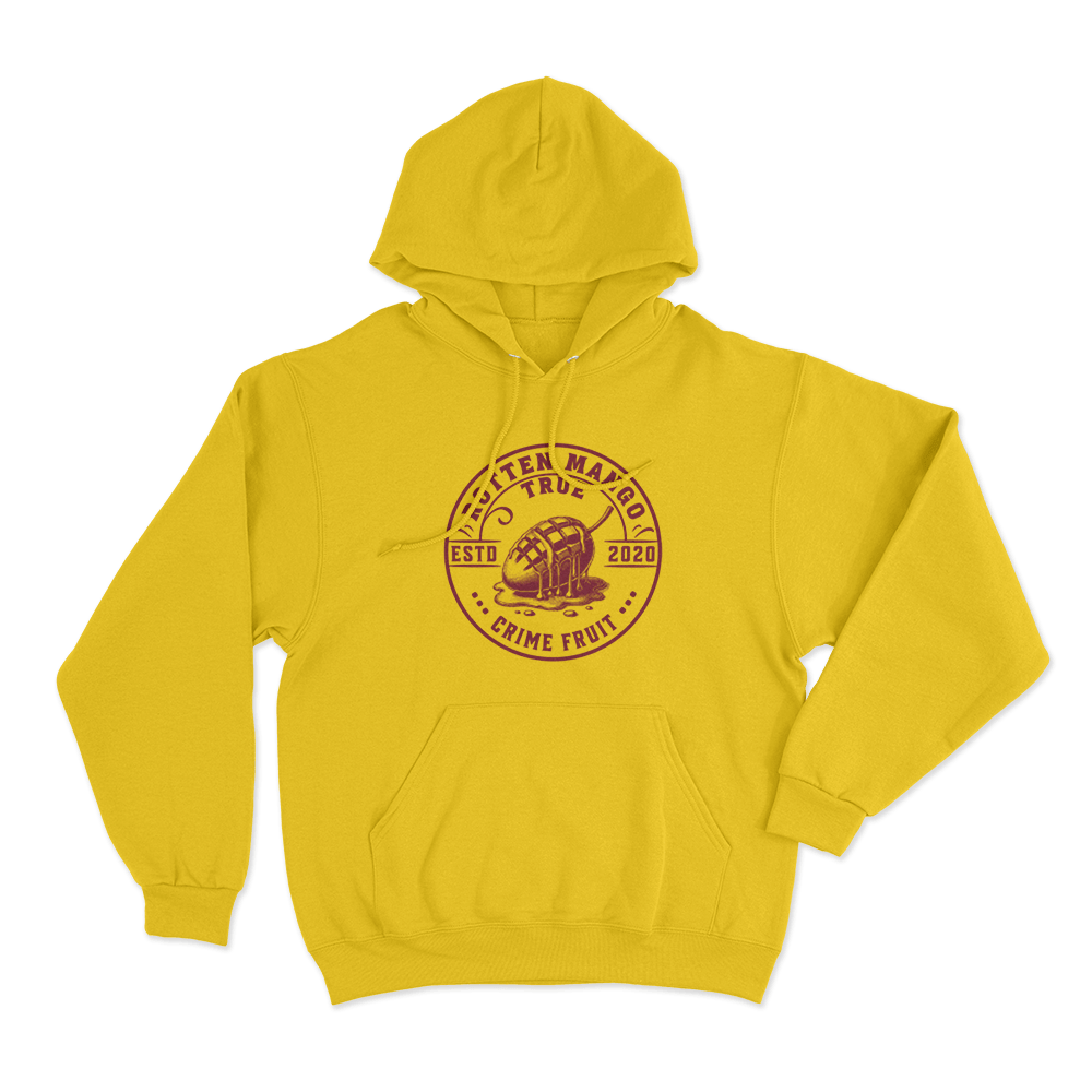Rotten Mango Estd 2020 Unisex Hoodie Yellow Rotten Mango Estd 2020 Unisex Hoodie Yellow