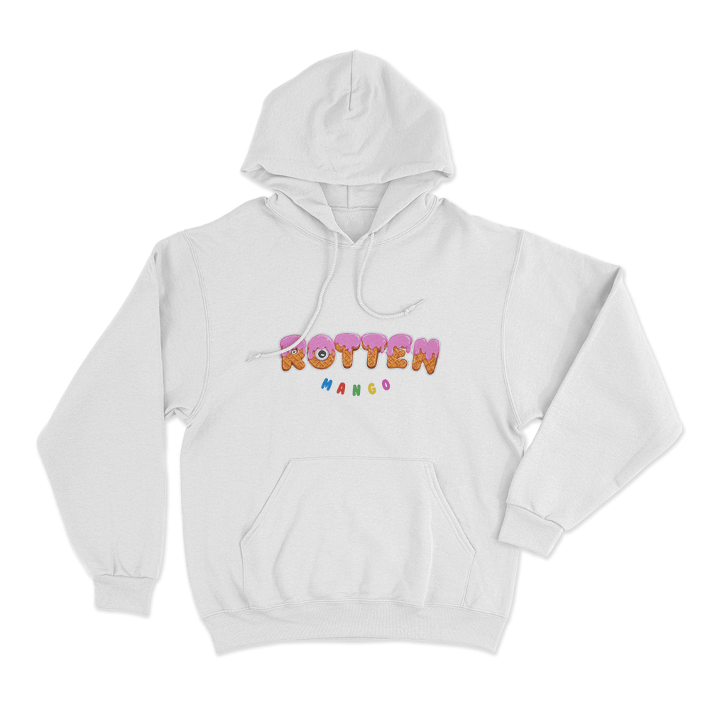Rotten Mango Ice Cream Unisex Hoodie White Rotten Mango Ice Cream Unisex Hoodie White