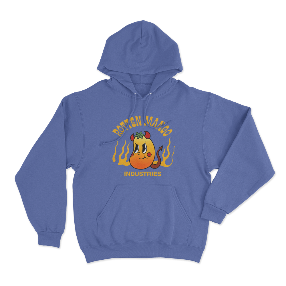 Rotten Mango Industries Unisex Hoodie Blue Rotten Mango Industries Unisex Hoodie Blue