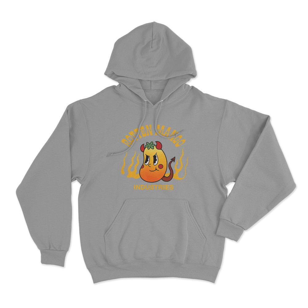 Rotten Mango Industries Unisex Hoodie Grey Rotten Mango Industries Unisex Hoodie Grey