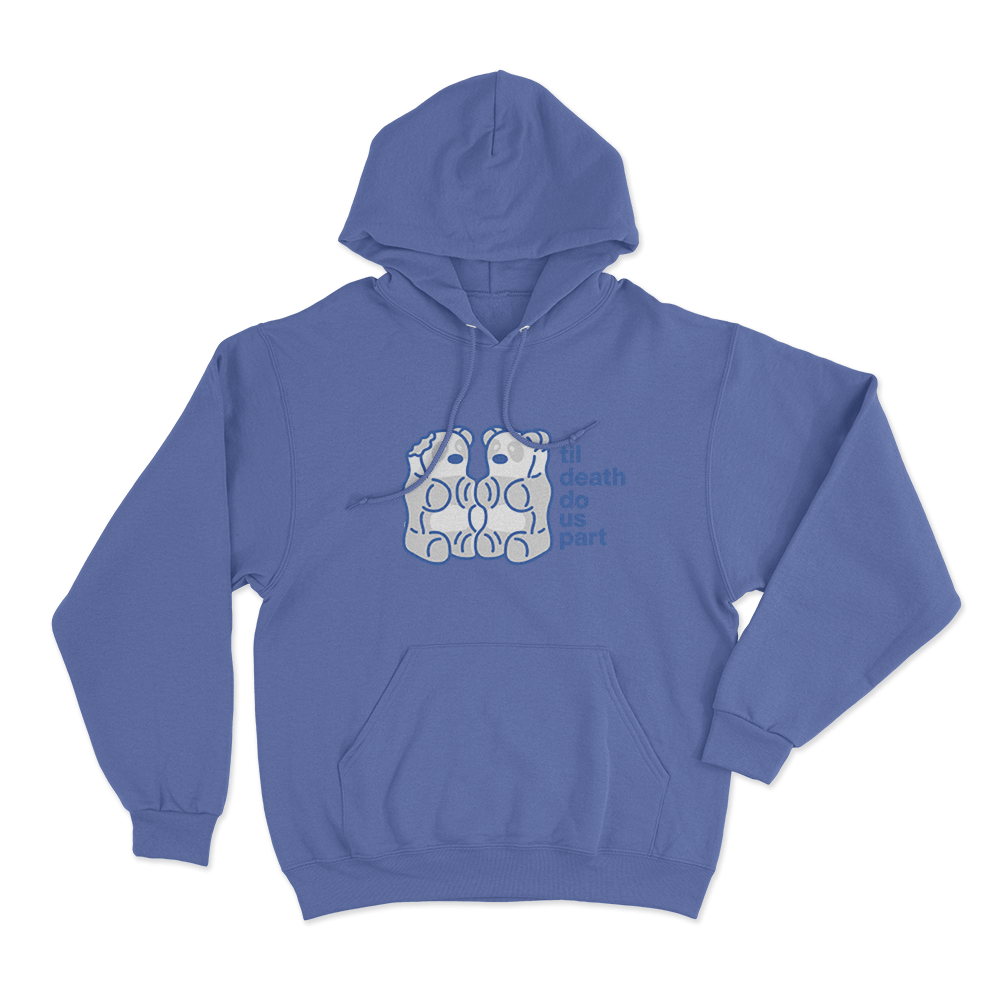 Till Death Do Us Part Unisex Hoodie Blue Till Death Do Us Part Unisex Hoodie Blue