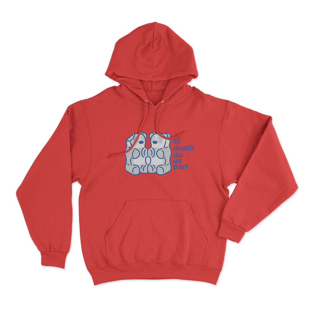 Till Death Do Us Part Unisex Hoodie Red Till Death Do Us Part Unisex Hoodie Red